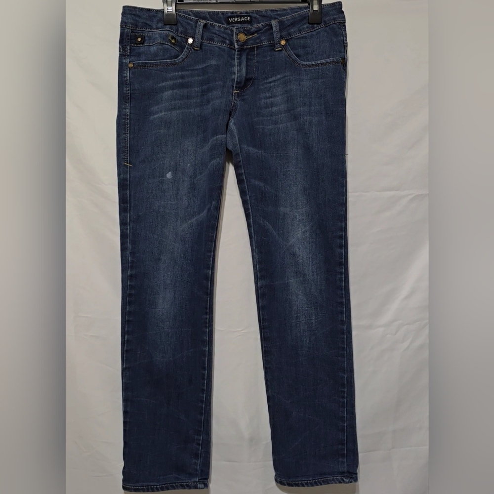 Versace Women's Dark Indigo Skinny Jeans